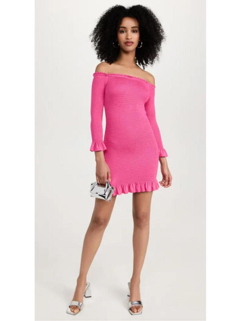 Caroline Constas Tilly Stretch Dress in Pink, Small, $385 Retail, #2476